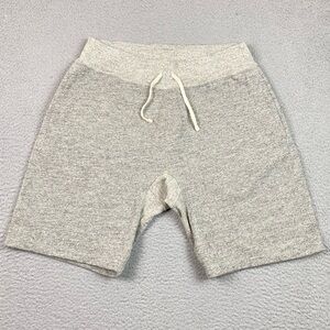 RRL Ralph Lauren Sweat Shorts Men's Size L Gray Cotton Knit Drawstring Large EUC